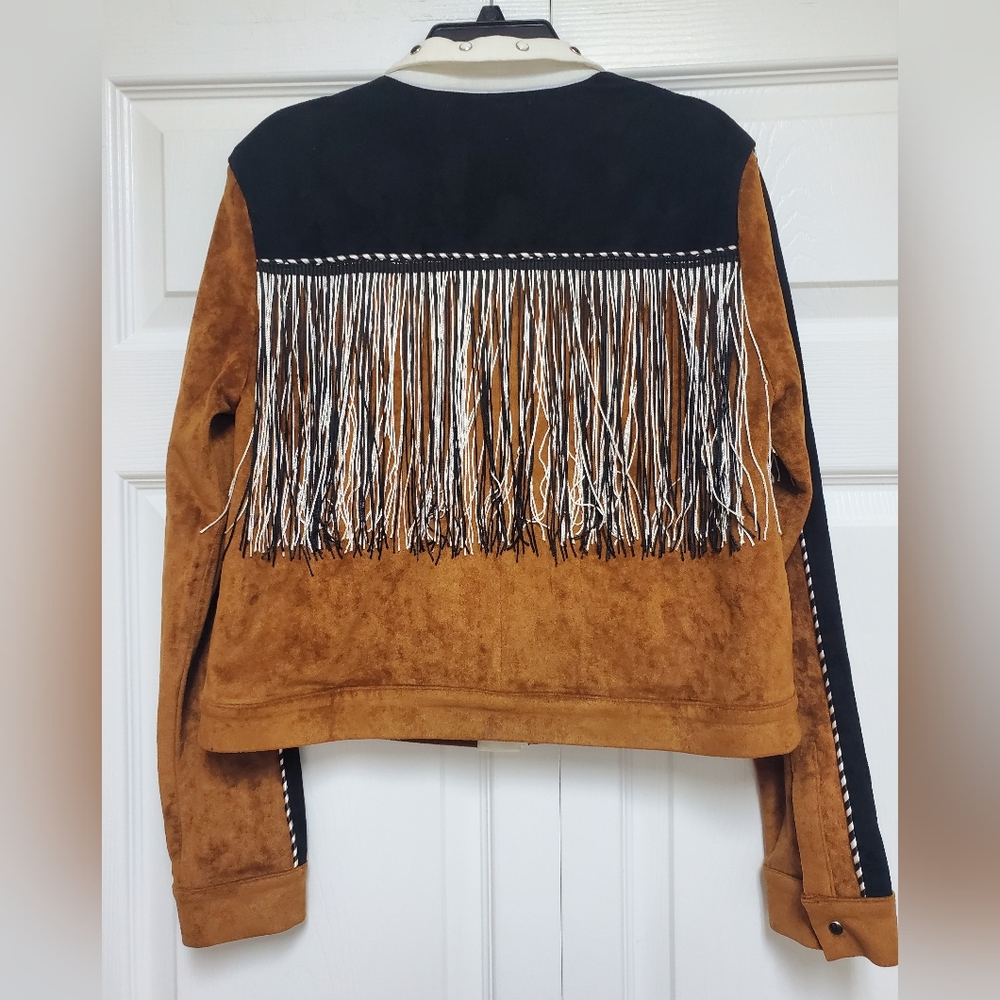 Free the Roses Western Fringe Jacket NEW - Picture 2 of 9